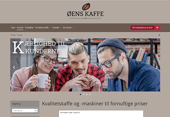 Thornedahl partnerdesign - Øens Kaffe