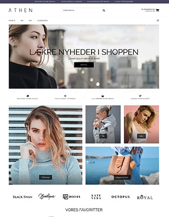 Athen - Scannet webshop designskabelon