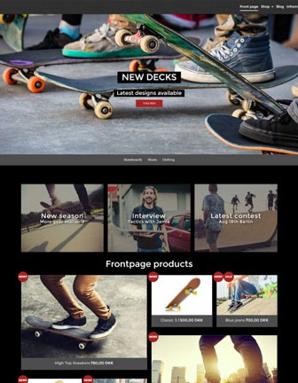 Contrast - Scannet webshop designskabelon