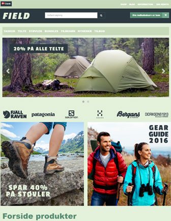 Field - Scannet webshop designskabelon