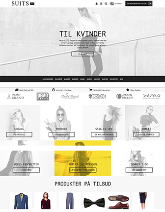 Suits - Scannet webshop designskabelon