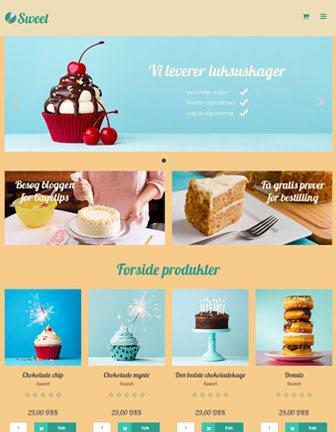 Sweet - Scannet webshop designskabelon