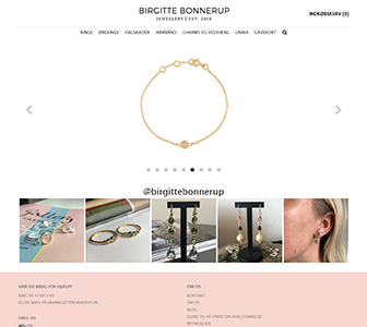 Birgitte Bonnerup - Scannet webshop reference