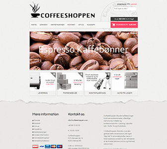 Coffeeshoppen - Scannet webshop reference